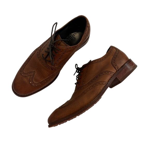 Cole Haan Air Colton Wing Tip Oxfords Shoes Distressed Brown C10027 Mens 8 M main image 16